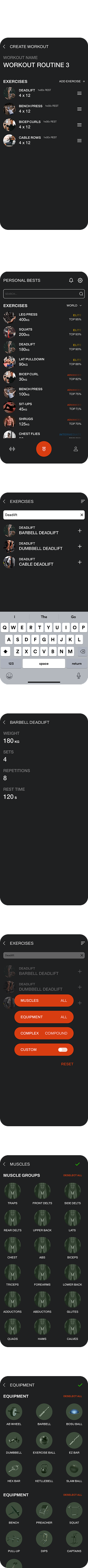 Workout Creation After Mobile